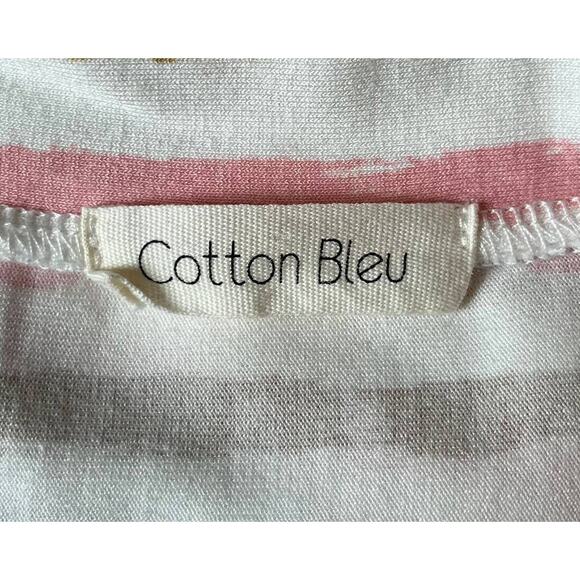 Cotton Bleu Striped Top Small - Picture 5 of 7